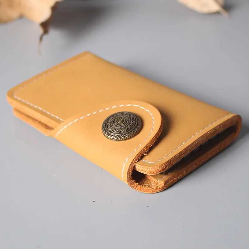 Leather Waist Key Pouch - Multi-Functional Organizer with Card Holder Snap Button Hands-Free Wallet for Men Women G250802