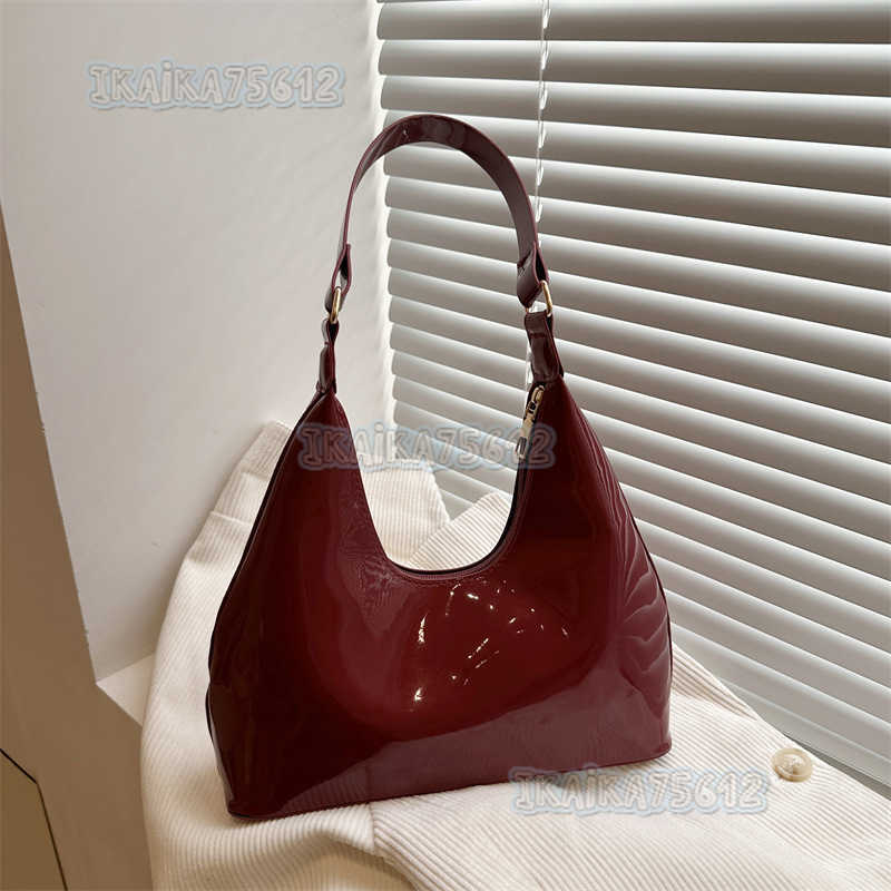 Elegant Casual 2025 Trendy Spring New Leather Fashion Light Luxury Single Shoulder Handbag Underarm Womens Bag H250804