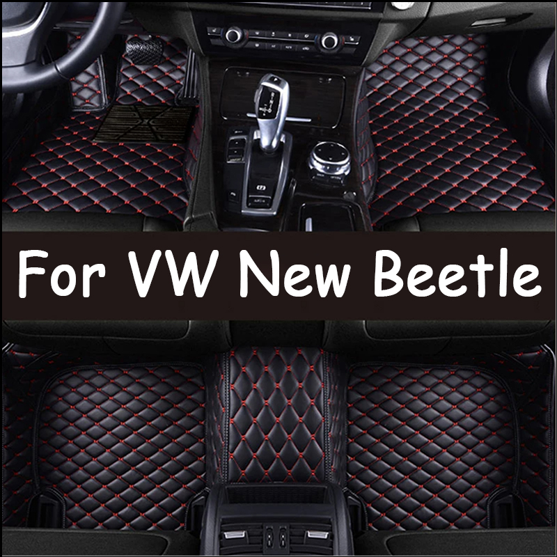 Custom Car Floor Mats For VW New Beetle 1998 to 2019 Auto Carpets Foot Coche Accessorie