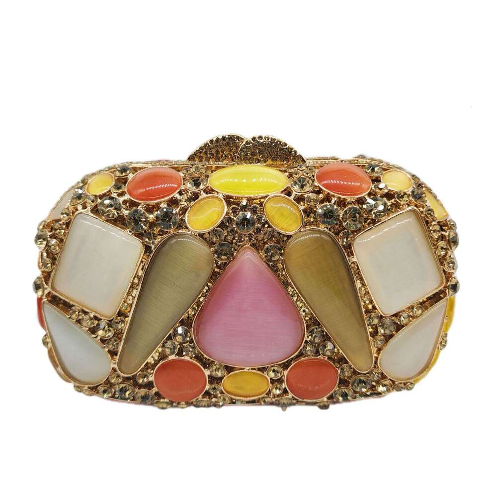 Big Stones Evening Purse Bags Rhinestone Wedding Gems Clutch Bridal Clutches Women Dias Party Purses Bag