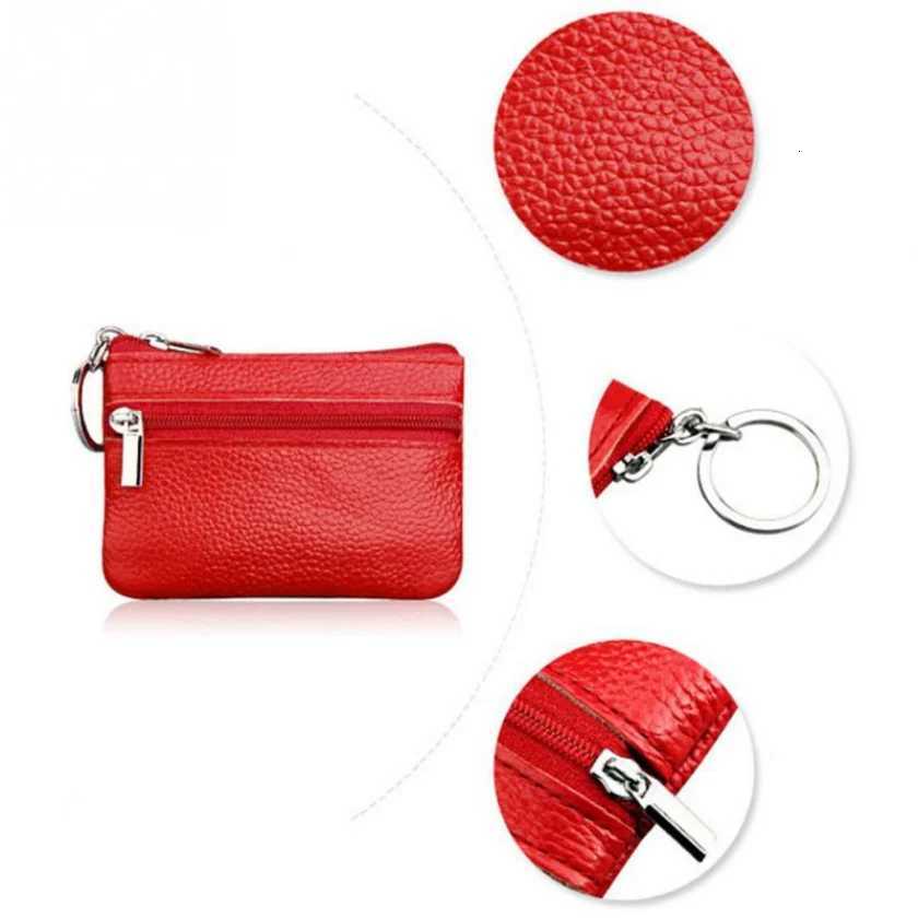 2019 Brand Casual Women Fashion Genuine Leather Car Key Holder Keyring Pouch Coin Purse Case Wallet G250802