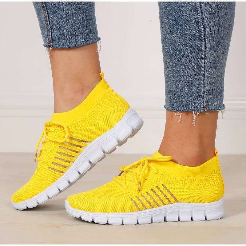 New Summer Sneakers Women Slip on Mesh Light Breathable Running designer Woman Walking Platform Comfortable Female Casual Shoes