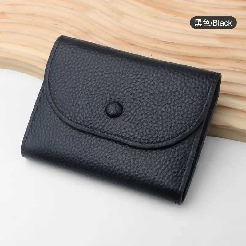 Simple Portable Coin Bag Soft Lychee Pattern Feel Multi-Functional Large-Capacity Change Card Bag Card Bag G250802