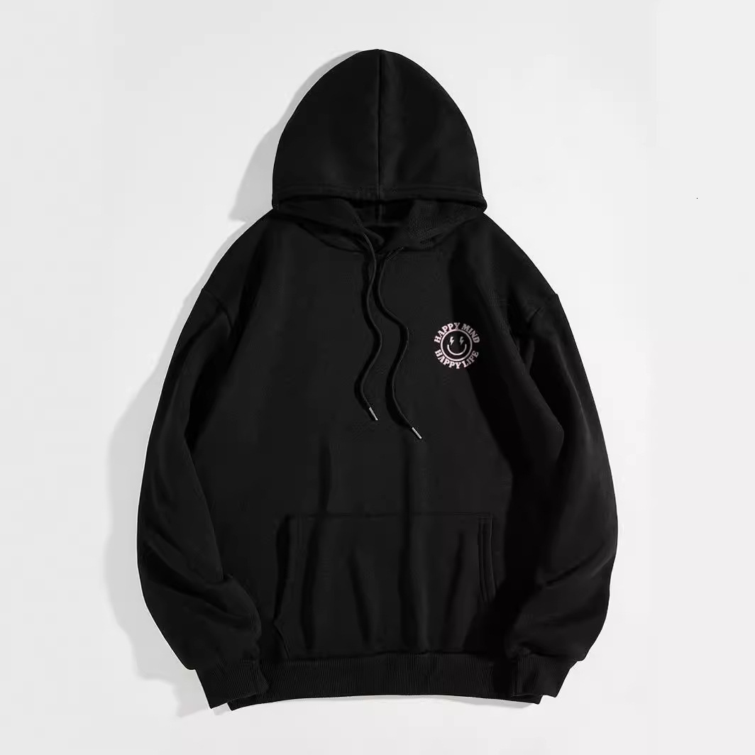 Free shipping designer New Hooded Sweatshirt happymind Hoodie Plain Letter Sweatshirt Oversized Hoodie High quality clothing