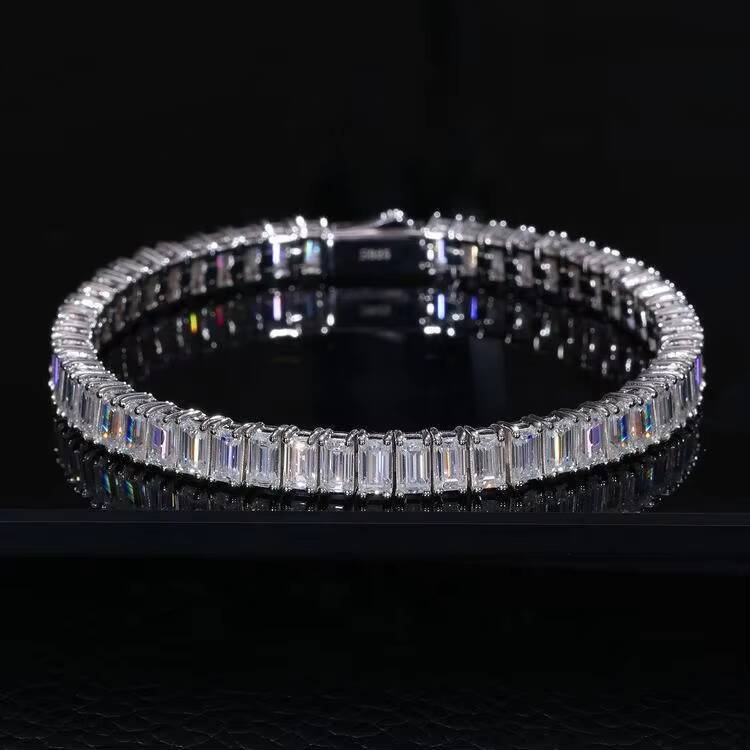 VOAINO 2CT 10K 14K 18K Gold Lab Grown Diamond Tennis Bracelet Fine Jewelry Eternity Bracelet Women