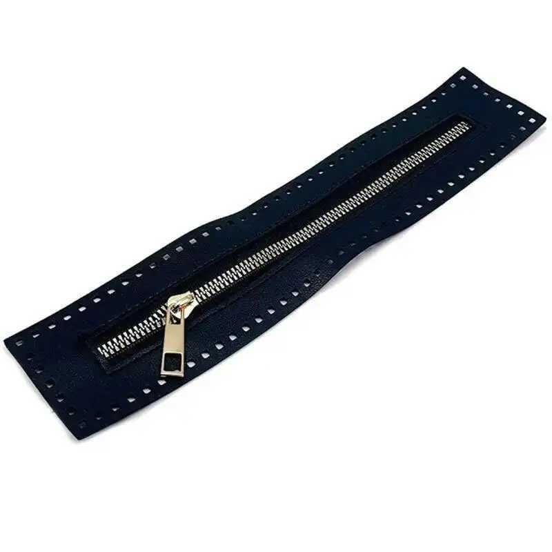 27cm Long Leather Zipper Useful for Crochet Bag Hardware Solid Zipper Sewing Accessory Useful Handbag Leather Zipper Practical G250802