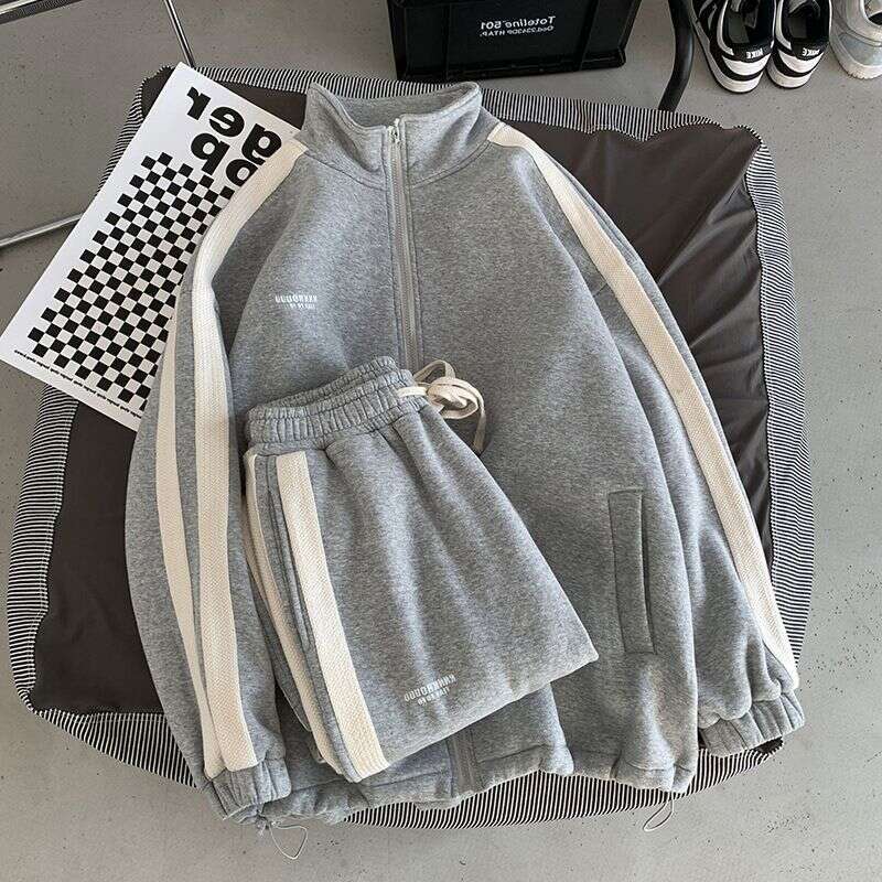 Men's Clothing Style Street Spring And Autumn Loose Trend Ins Sweater Long Sleeve Trousers Casual Student Sportswear Two Piece Suit For Men