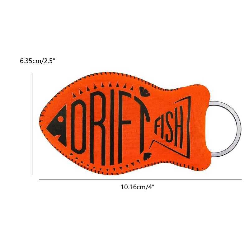 Floating Keychain Boat Keychain Float Key Ring Neoprene Fish Shaped Buoyant Key Fob for Swimming Water Sport Accessories G250802