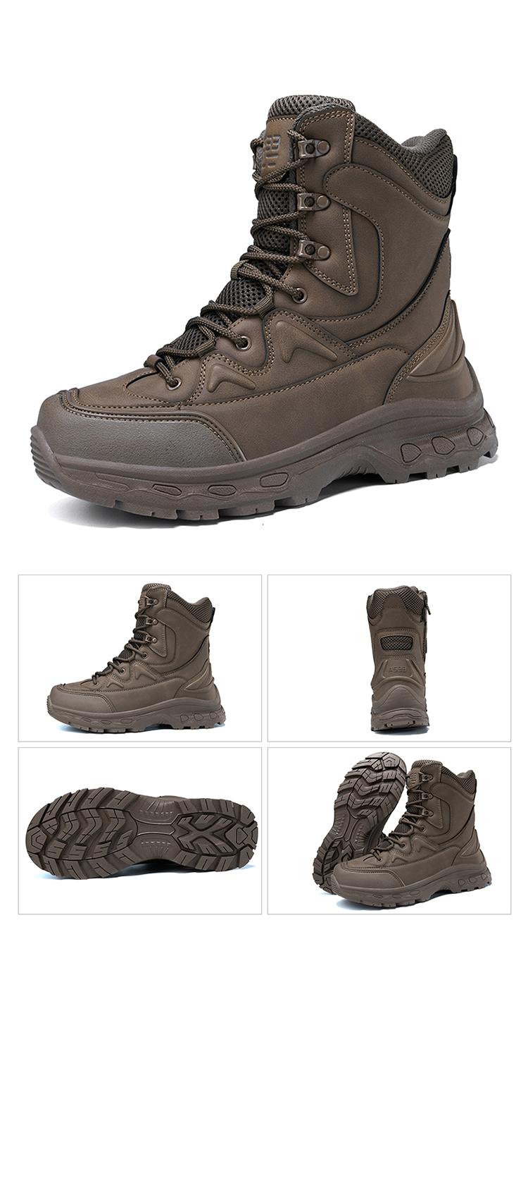 1902 New Large Military Boots Anti slip Combat Boots Outdoor Hiking and Mountaineering Boots Training Boots