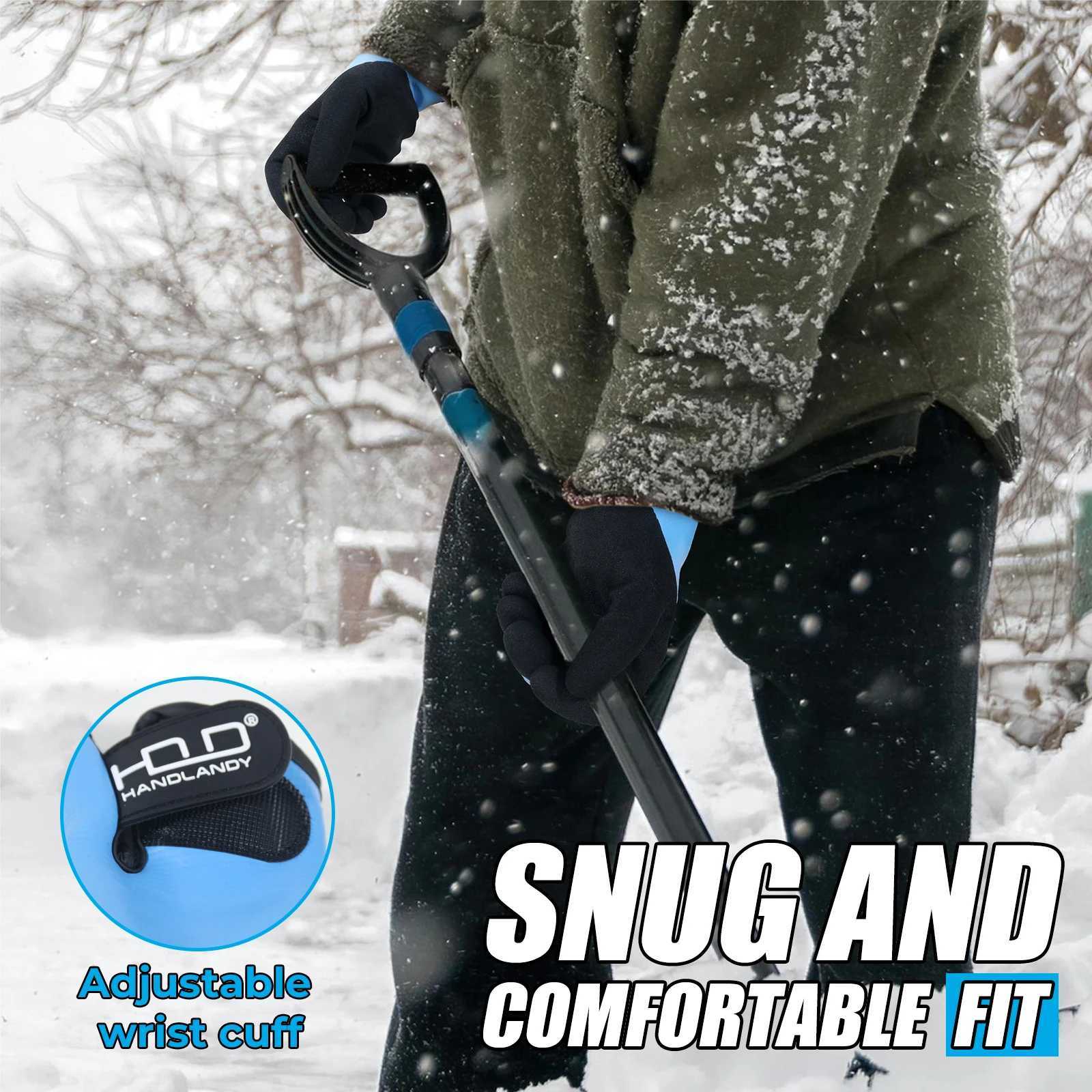 HANDLANDY Waterproof Work Gloves for Cold Weather Insulated Winter Freezer Work Gloves with Grip CE Certification Work Gloves Z250804