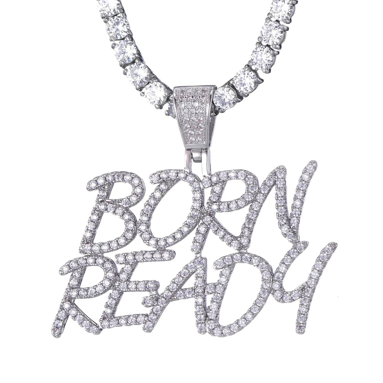 Hip Hop Iced Out Jewelry Cuban Link Moissanite Diamond S925 Sterling Silver Letter Custom Necklace Women Jewelry