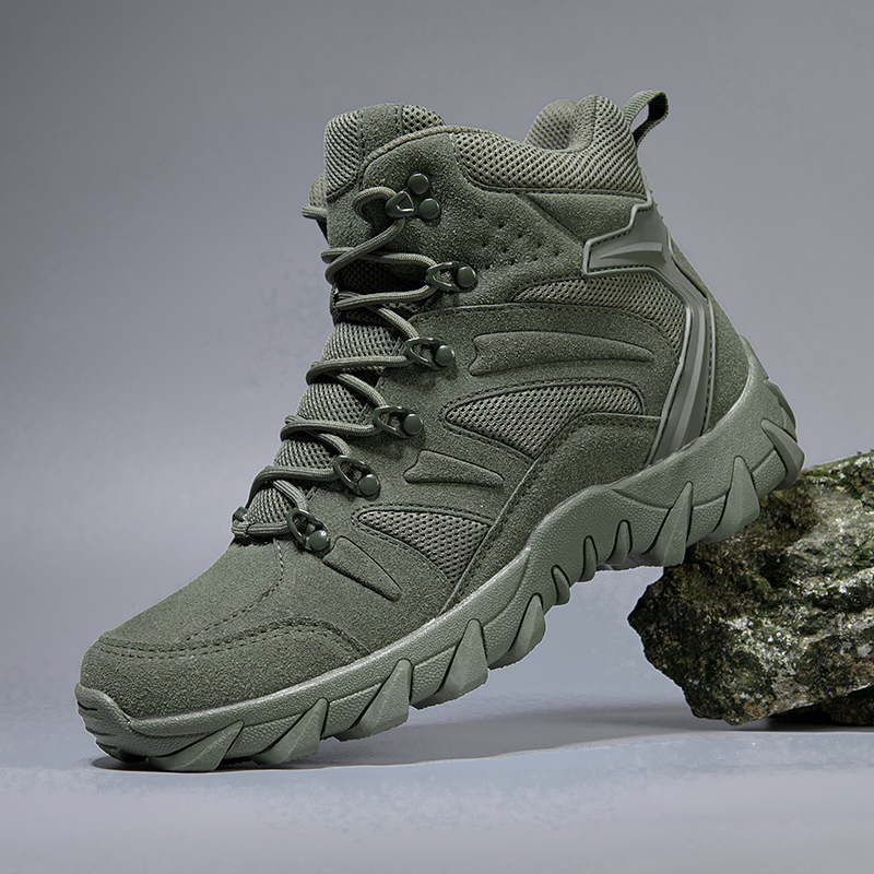 702 Spring and Autumn Breathable Martin Height Increasing Anti slip Boots Men's Outdoor Mountaineering and Off road Work Clothes Boots Desert Boo