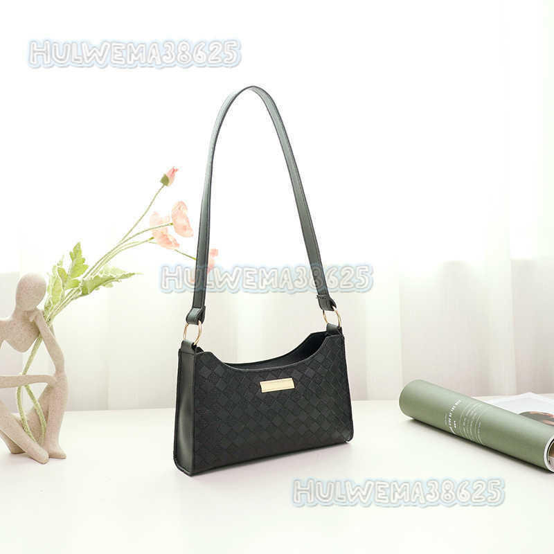 Womens Bag 2025 Spring Summer New Trendy Fashion Plaid Gold Label Underarm Bag Shoulder Bag H250804