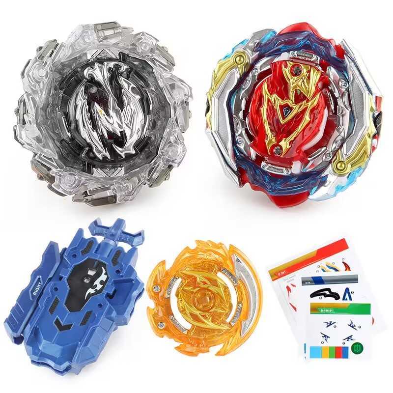 Bey Burst DB B-201 Zest Achilles Customized Set Blade Toy Gyro Spinning Top Metal Battle with Launcher for Kids Children Boys Y250804