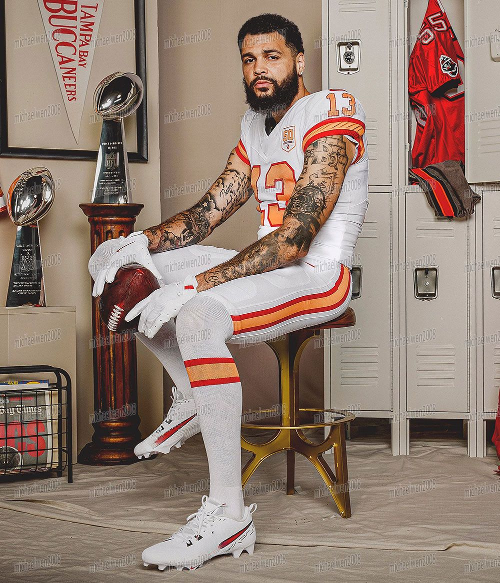 Personalized Custom 2025 New Football Jersey Buccaneerss Baker Mayfield Bucky Irving Tom Brady Rob Gronkowski Mike Evans Chris Godwin Vita Vea Antoine Winfield Jr