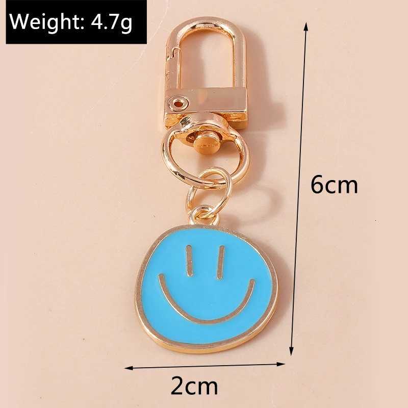 Cute Smile Face Keychain Emoticon Key Rings Pendants for Men Women Key Holder Handbag Charms Pendants DIY Jewelry Gifts G250802