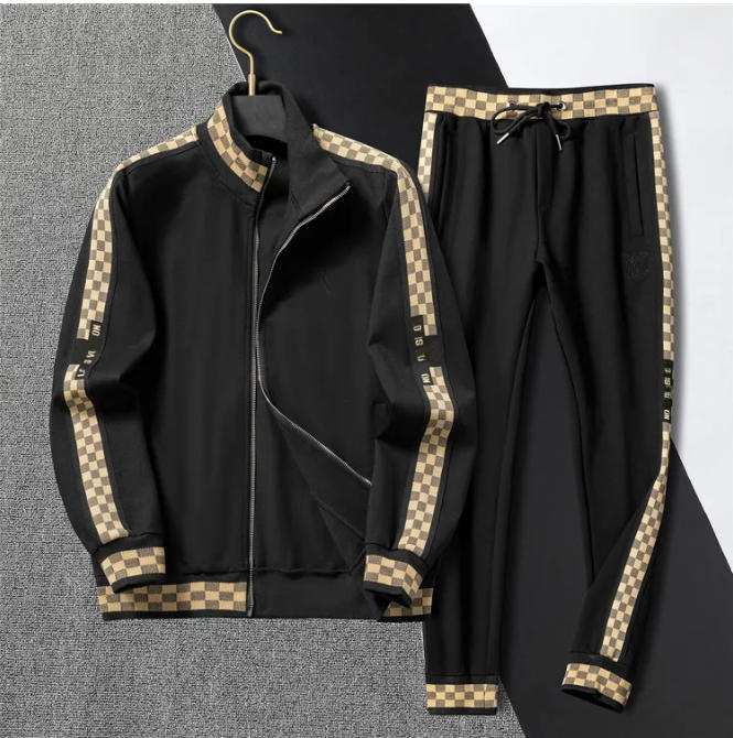 Mens Tracksuit Two Pieces Sets Jackets Long Sleeves And Pants With Letters Fashion Style Spring Autumn Outwear Sports Set Jacket Suits M-XXXL