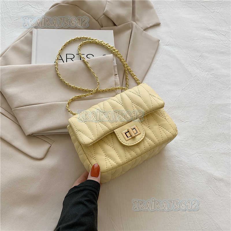 Fashion Single Shoulder Bag for Women 2025 Spring Summer New Simple Casual Chain Crossbody Bag Trendy Niche Small Square Bag H250804