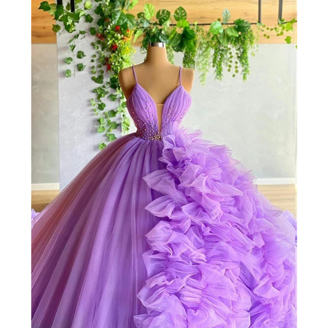 Lavender Off Shoulder Beads Quinceanera Dresses Ball Gown Sweet 16 Year Princess Dresses For 15 Years vestidos de 15 anos BC1120