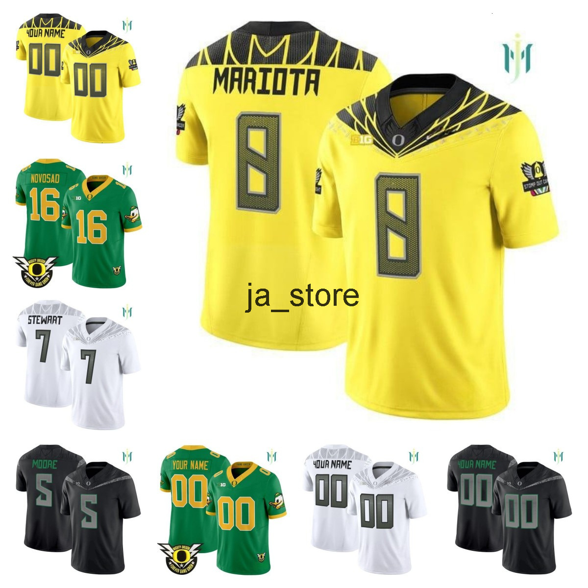 Mens Oregon Ducks 2025 custom stitched football jerseys Dante Moore Austin Novosad Evan Stewart Bryce Boettcher Marcus Mariota womejames