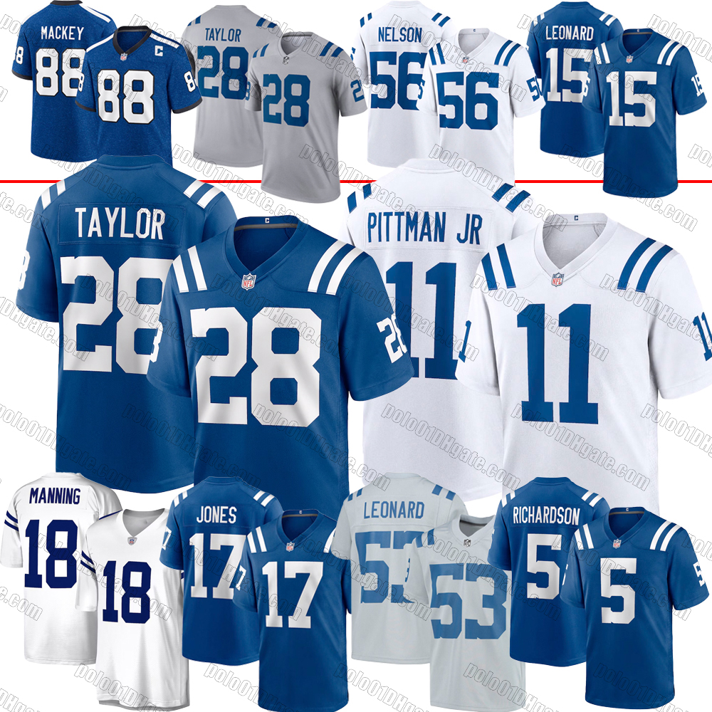 Tyler Warren Football Jersey Jonathan Taylor ColtsJersey Anthony Richardson Daniel Jones Nelson Giddens Riley Leonard Bynum Michael Pittman Jr Josh Downs