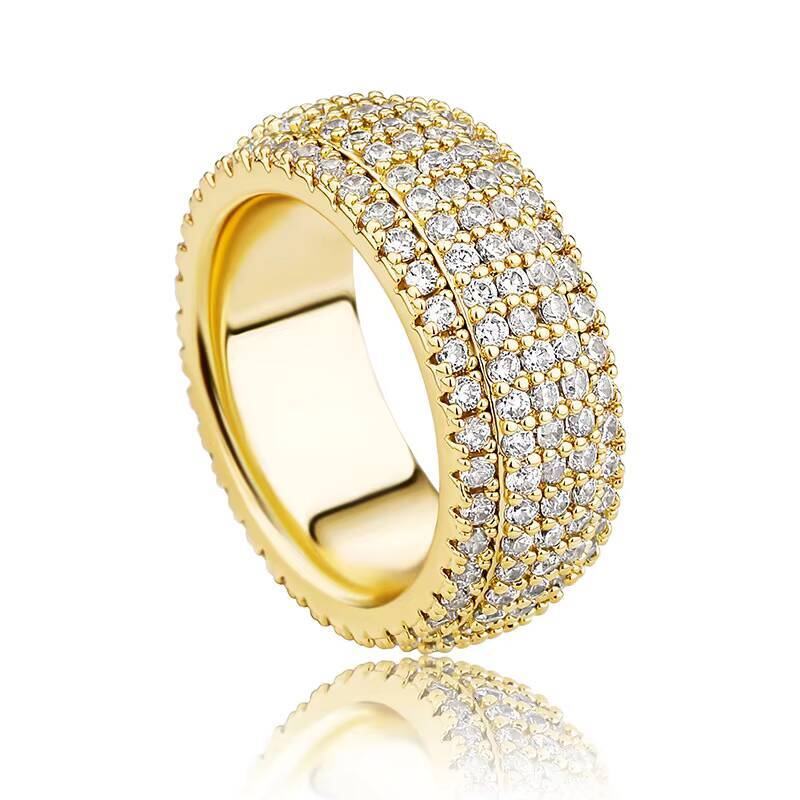Trendy Streetwear Jewelry: Dazzle Your Outfit With Luxe Multi-Tiered CZ Cufflink Set