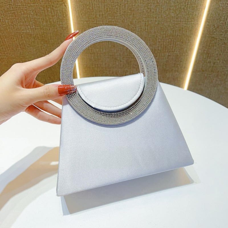 Chic Sparkling Jewelry-Inspired Designer Clutch for Formal Events Luxury Rhinestones & Adjustable Chain Shoulder Accessory