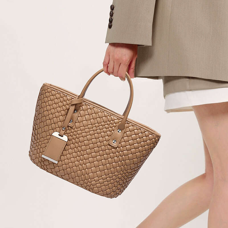 Women Woven Basket Simple Casual Handbag Fashion Versatile Single Shoulder Crossbody Bag