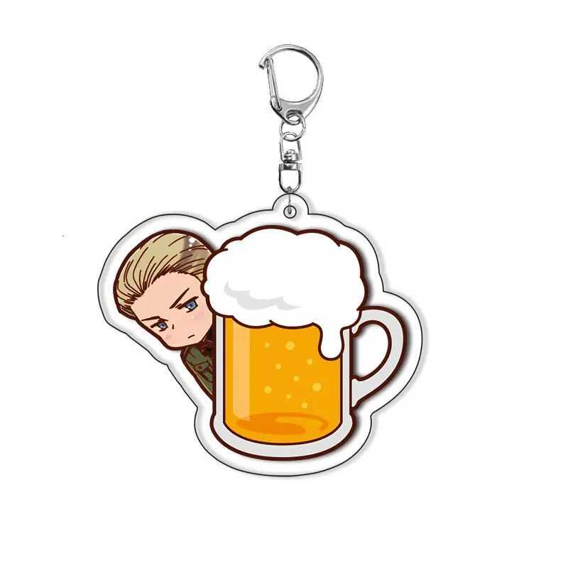 Hetalia Axis Powers APH All Chibi Characters Keychain Keychains Ring For Accessories Bag Cartoon Pendant Keyring Fans Gifts G250802