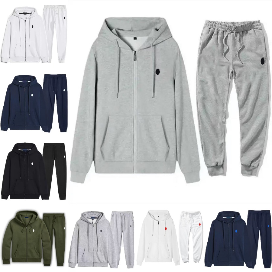 Designer Embroidered cardigan sweater Men Women Spring Festival Set Hooded Jacket Pants Suit Casual Trendy Size S-XXXL