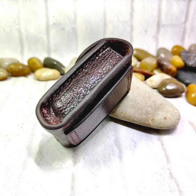 1652C Genuine Leather Car Key Case on Belt Pack Car Key Holder Waist Bag Keys Wallet Pouch Organizer Sheath G250802