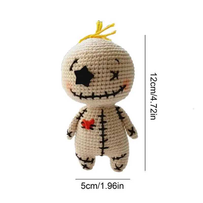 New Halloween Knitting Voodoo Doll Handmade Horror Plushies Doll Home Decoration For Scream Night Parties Room Decor M250804
