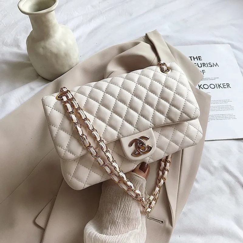 Free shipping 2025 new designer channeled bag Shoulder Bags For womans ladies hot flap fashion chain Underarm bag handbag crossbody Bag Luxury Bag Med