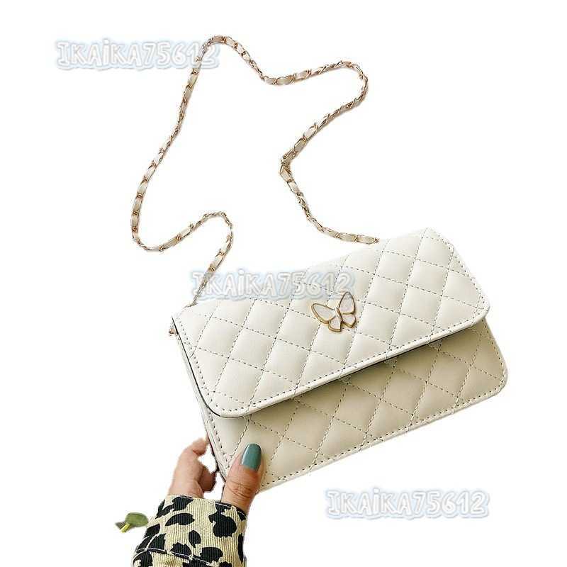 New Small Square Bag Little Style Quilted Chain Butterfly Bag for Women 2025 New Trendy Versatile Crossbody Bag H250804