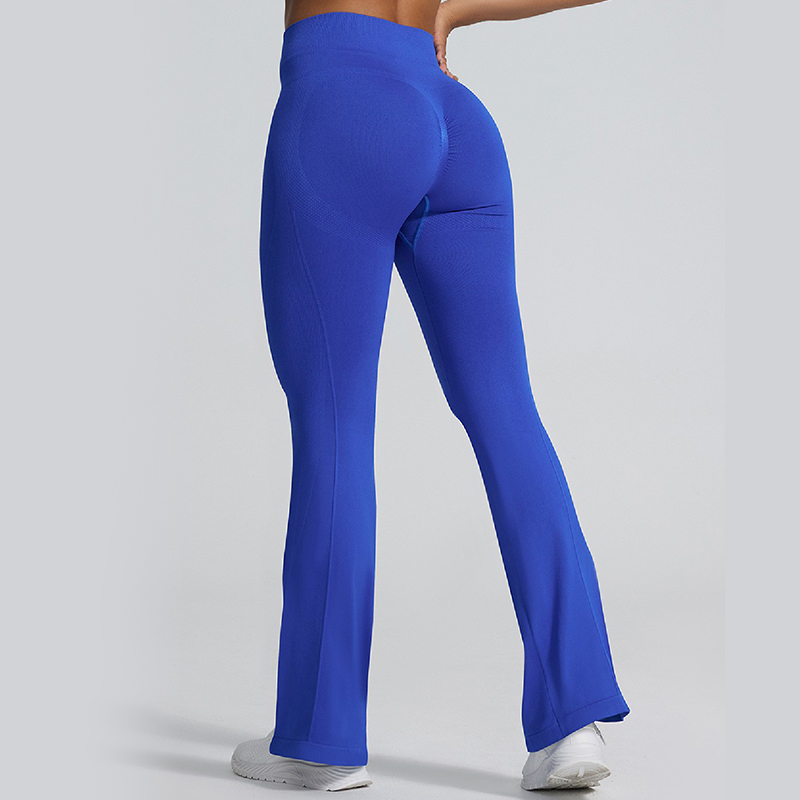New summer arrivals! High-waisted, skin-tight, butt-lifting yoga flared pants, women's dance fitness outdoor slit pants.