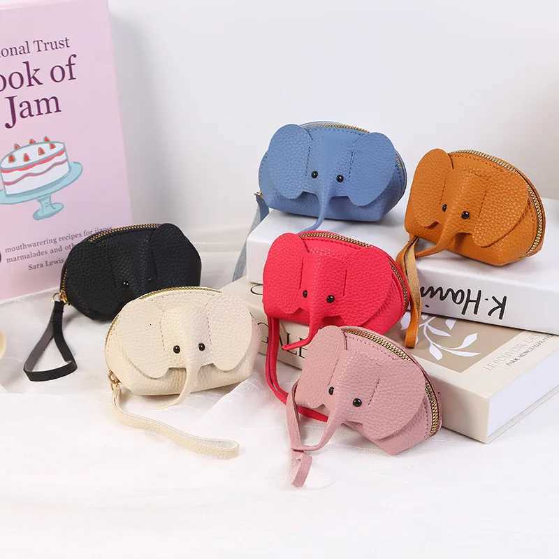Creative Cute Elephant Clutch Bag Lipstick Change Bag PU Leather Lady Compact G250802