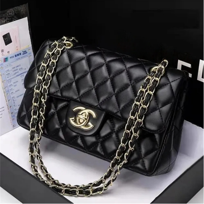 Luxury Designer Bag Women Shoulder Chain Bag Clutch Flap Tote Bag Wallet Check Purse Double Letter Solid Hasp Waist Square Stripes Woman Handbag backpack