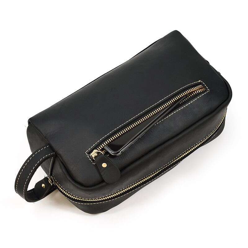 New Men's Business Style Handbag Travel Large Capacity Storage Waterproof Toiletry Portable Handheld Makeup Bag