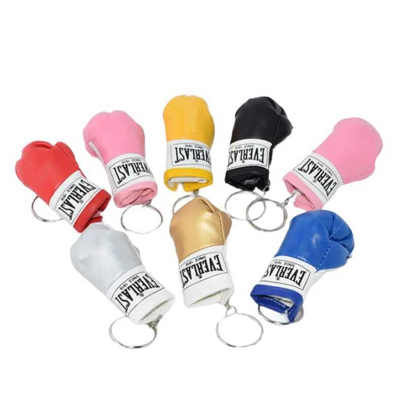 New Leather Boxing Gloves Keychain Boxing Fan Gift Backpack Key Accessories Hanging Pendant Exquisite Gift G250802
