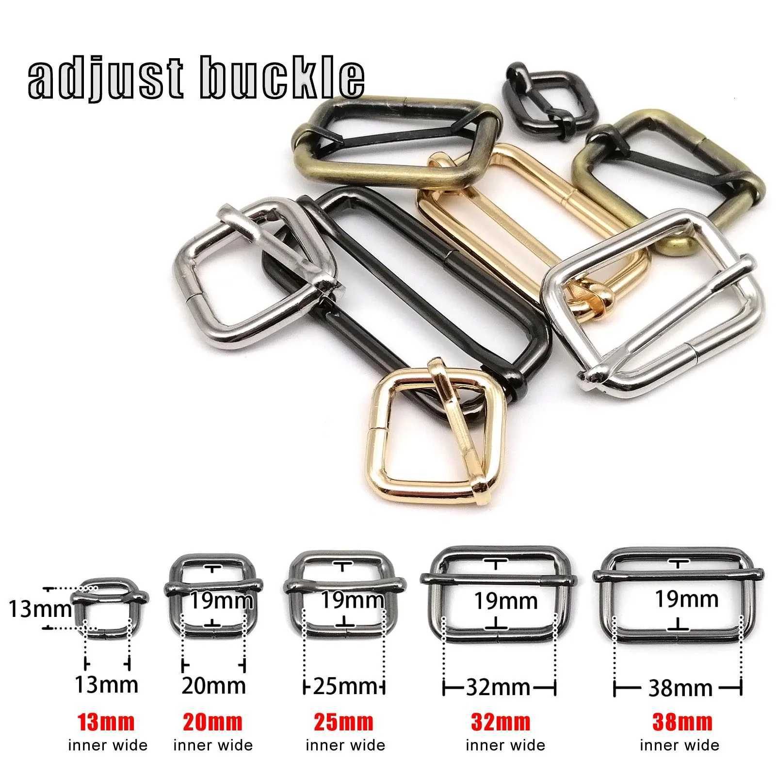 igh Quality Leather Hand Bag Backpack Strap Belt D Ring Rectangle Tri-glide Adjust Roller Pin Buckle Slider Clasp Trigger Hook G250802