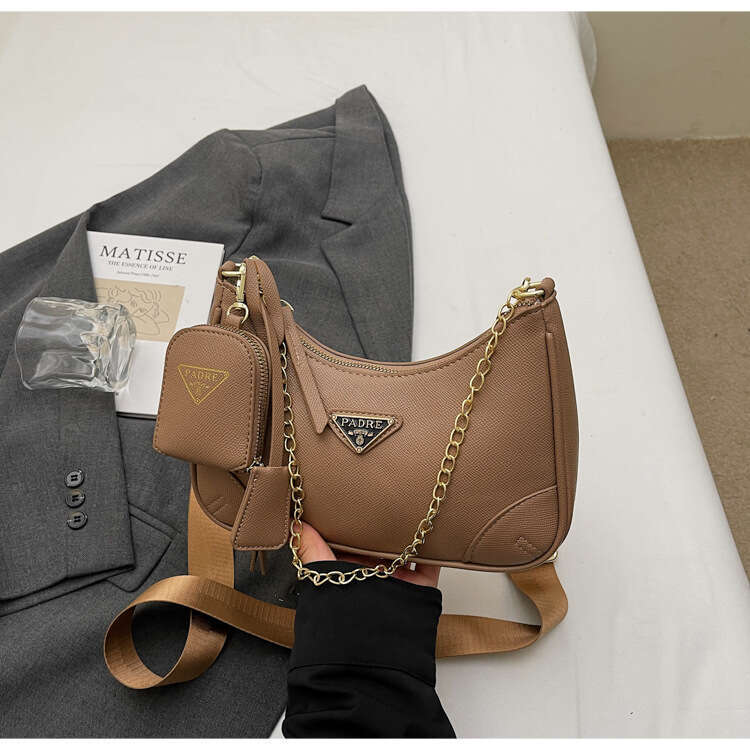 Women's Summer Versatile 2025 New Trendy Fashion Chain Crossbody High-end Niche Shoulder Underarm Bag