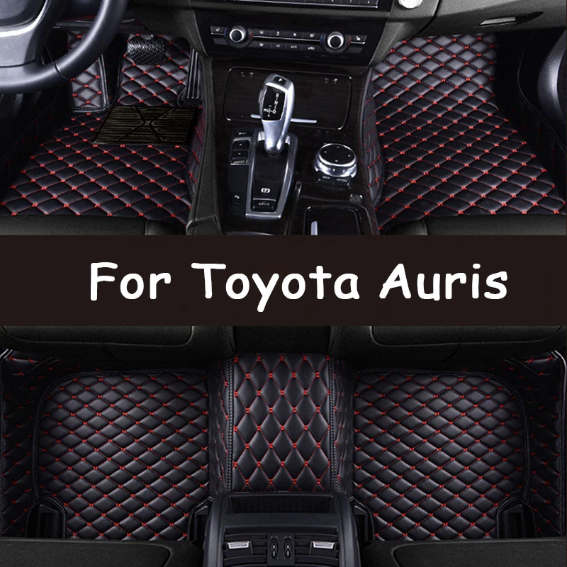 Custom Made Leather Car Floor Mats For Toyota Auris E180 2012 to 2018 Carpets Rugs Foot Pads Accessories