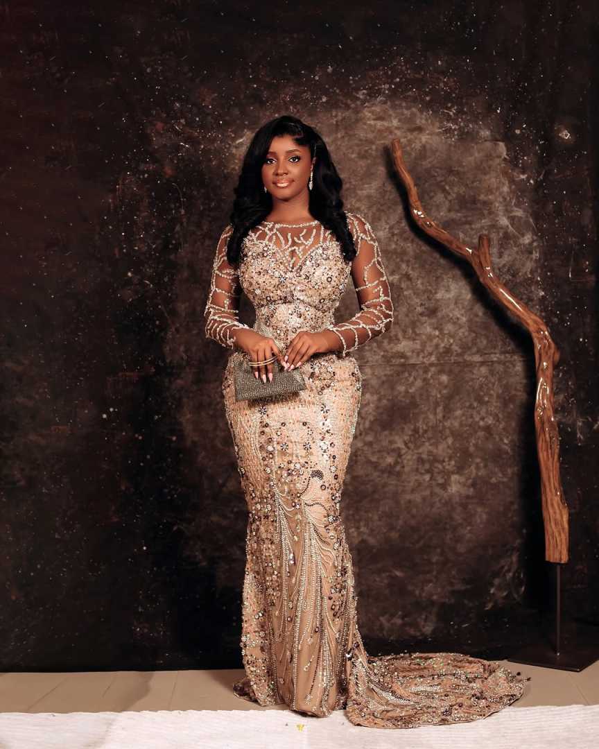 Elegant Evening Dresses Mermaid Large Crystal Celebrity Dress Long Sleeve Robe De Soiree Watteau Train Prom Gowns