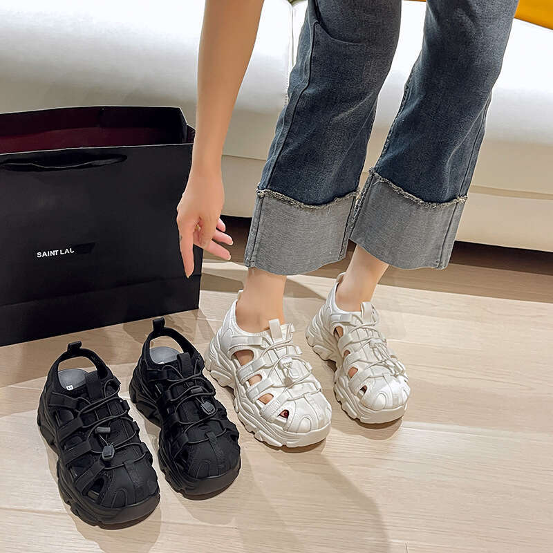 2025 New Summer designer shoes Roman Thick-Soled Platform Height-Increasing Breathable Sports Casual Shoes for Petite Women