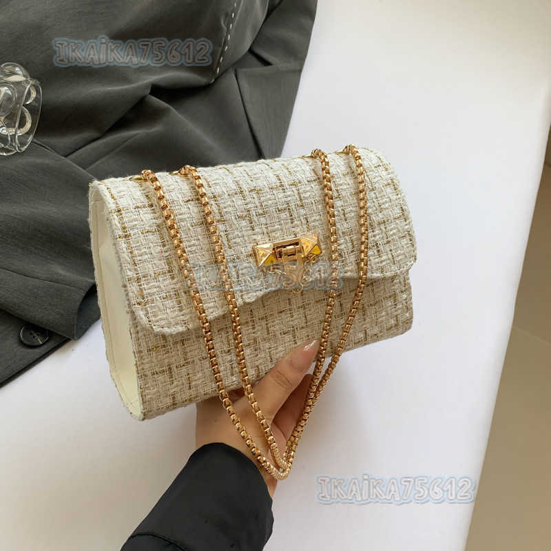 2025 Spring Summer New Casual Personality Trendy Beautiful Fashion Trend Chain Bag Textured Single Shoulder Crossbody Small Square Bag H250804