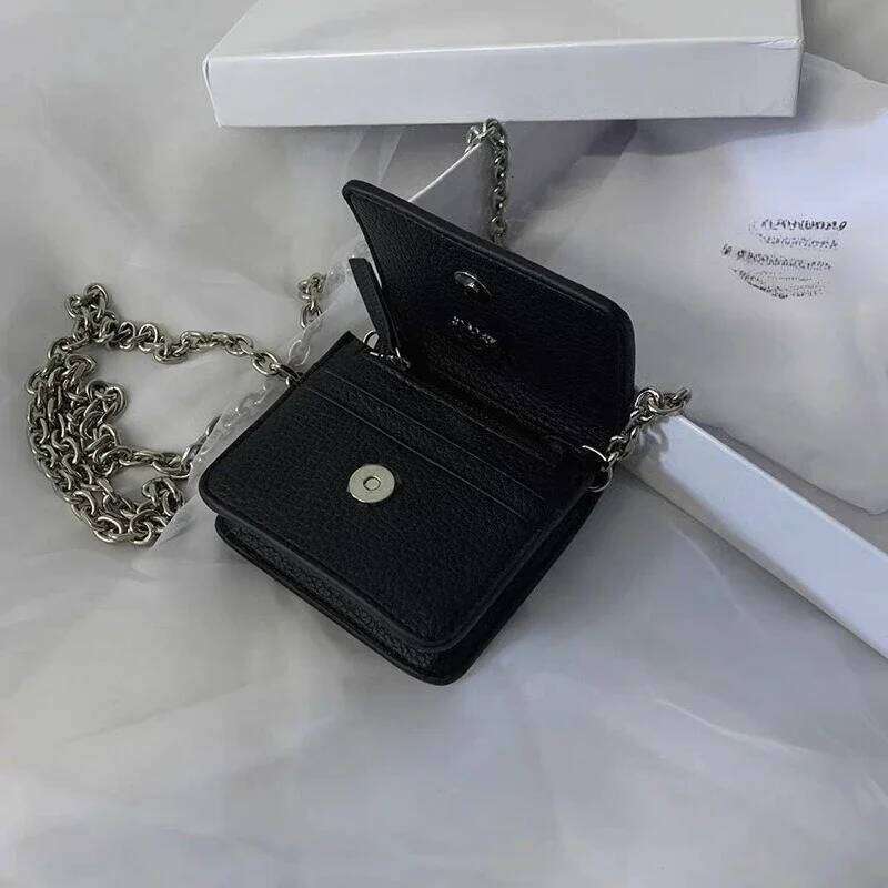 trendy short mini chain for men and women, shoulder bag, crossbody bag