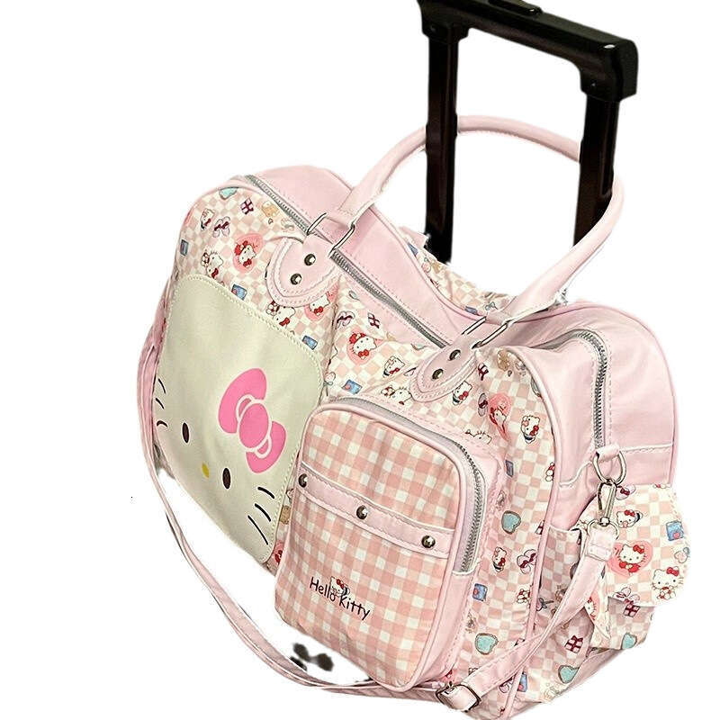 Large Capacity Crossbody Bag Pink Shoulder Bags For Women Y2k Sweet Girl PU Leather Handbag