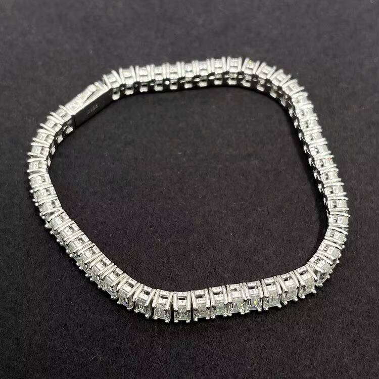 VOAINO 2CT 10K 14K 18K Gold Lab Grown Diamond Tennis Bracelet Fine Jewelry Eternity Bracelet Women