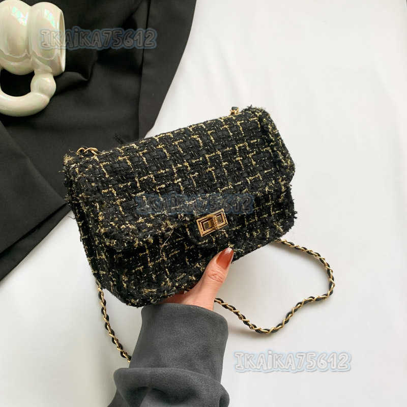 Trend Small Square Bag 2025 New Autumn Bag Women Chain Personality Crossbody Bag Casual Simple Shoulder Bag H250804