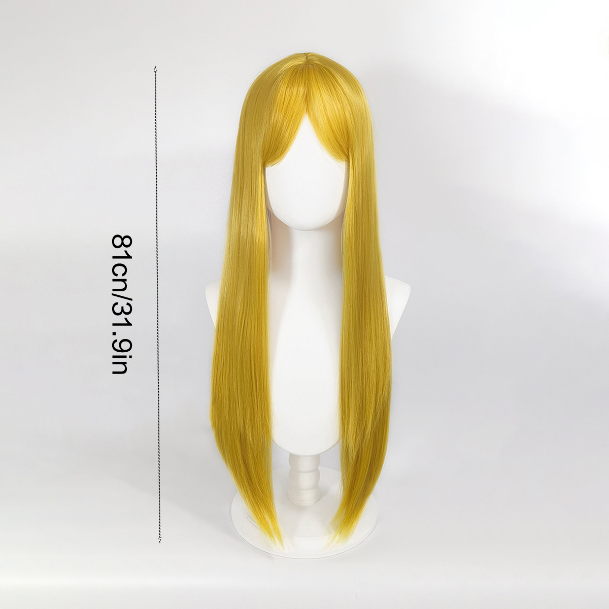 Long straight hair wig - Daily wear cos - Versatile style - Fashionable face-shaping long hair head cover